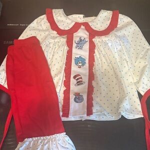 Dr. Seuss Red and White Kids Matching Set